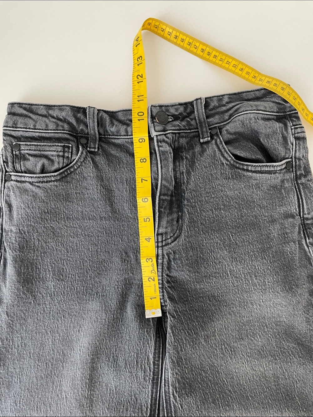 Bella Stretch Wide Leg Jeans Charcoal Gray • 28 - Picture 7 of 8